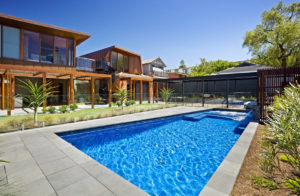 Pool and Spa with water feature